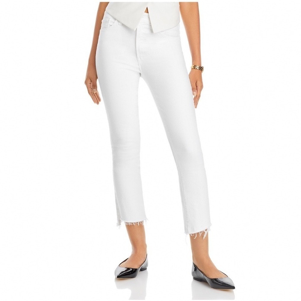MOTHER White Boot Cut Jeans